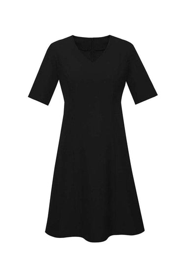 Biz Corporates Womens Extended Short Sleeve Dress RD974L Metro Workwear.