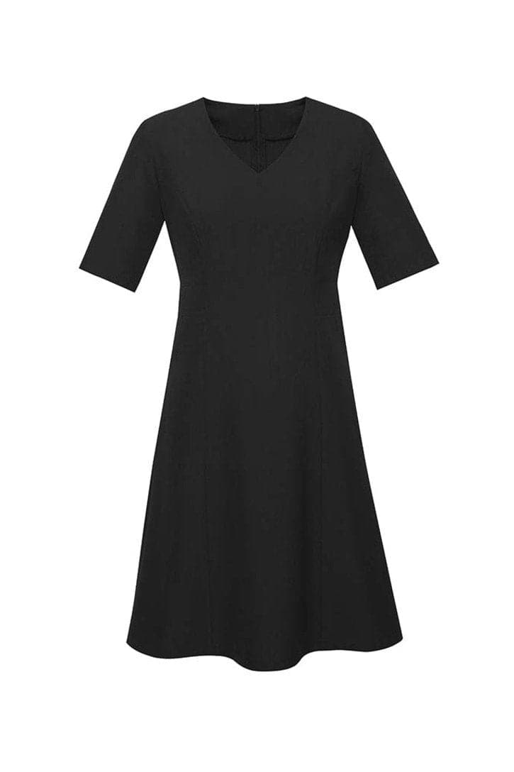 Biz Corporates Womens Extended Short Sleeve Dress RD974L Metro Workwear.