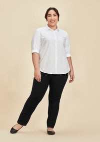 Biz Collection Traveller Womens Slim Leg Chino Pants RGP263L Metro Workwear.