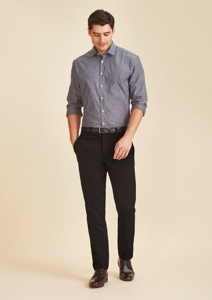 Biz Corporates Men's Traveller Modern Stretch Chino Pants RGP264M Metro Workwear.