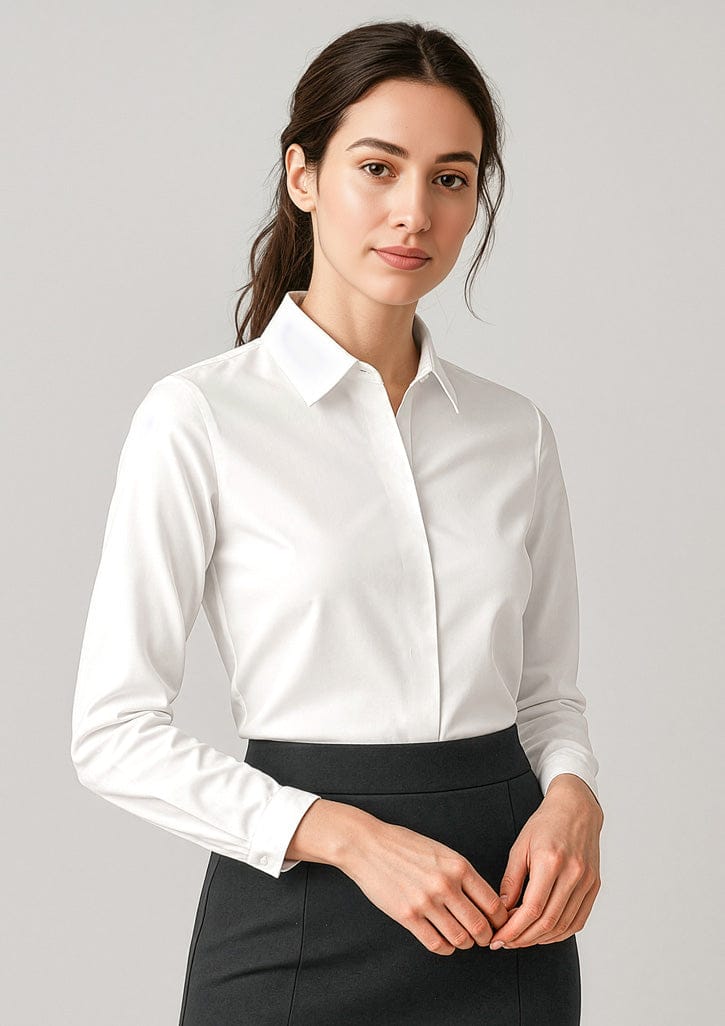 Biz Corporates Charlie Women's Long Sleeve Shirt RS968LL