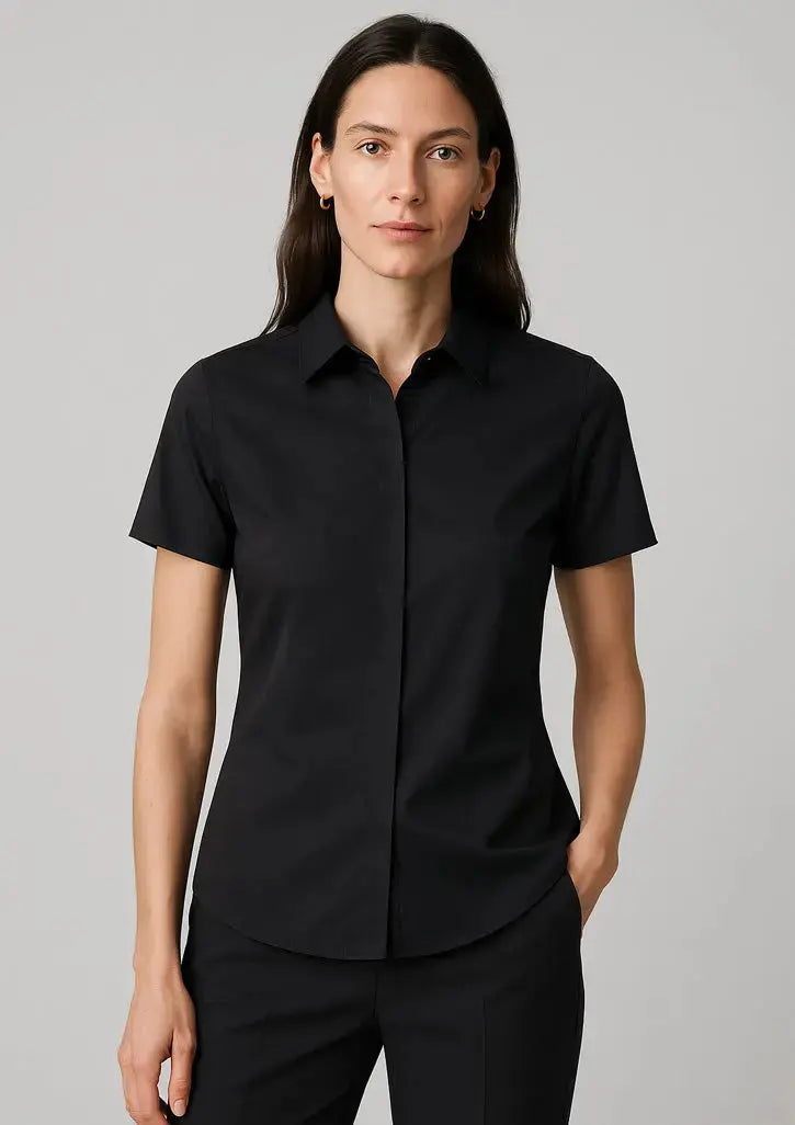 Biz Corporates Charlie Women's Short Sleeve Shirt RS968LS Biz Corporates