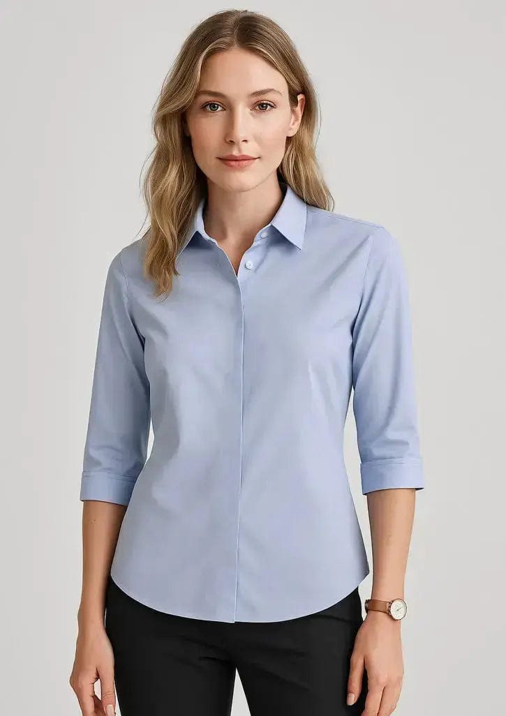 Biz Corporates Charlie Women's 3/4 Sleeve Shirt RS968LT