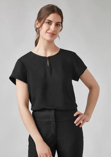 Biz Corporates Evelyn Short Sleeve Blouse RU569LS Biz Corporates