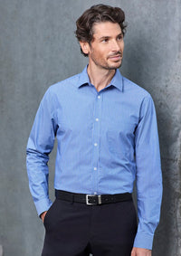 Biz Collection Men's Conran Tailored Shirt S337ML Metro Workwear.