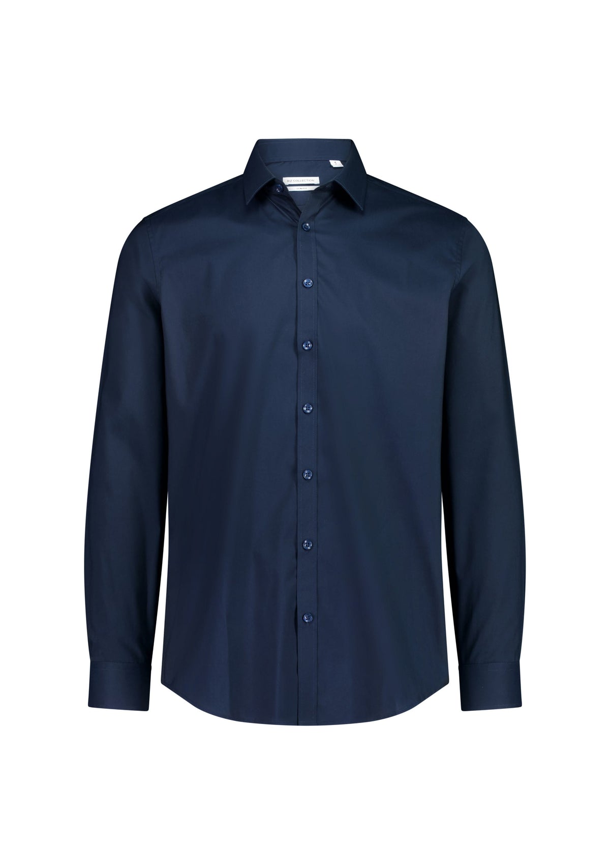 Biz Collection Men’s Fitzroy Slim Fit Long Sleeve Shirt S625M Navy / XS
