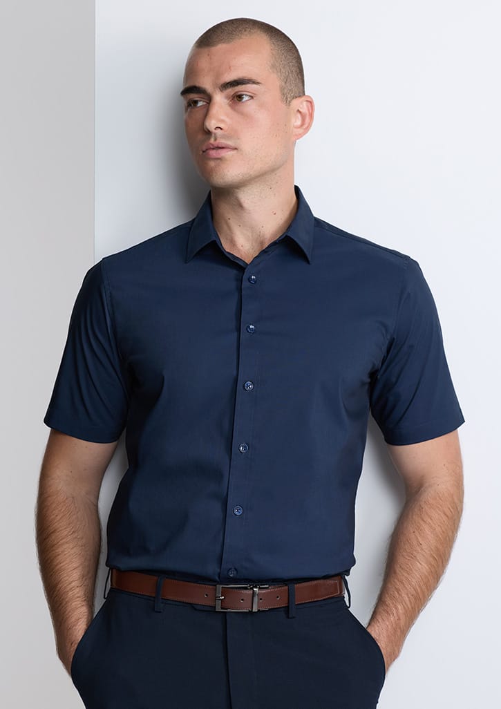 Biz Collection Men’s Fitzroy Classic Fit Short Sleeve Shirt S635M