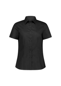 Biz Collection Women’s Fitzroy Short Sleeve Shirt S635W Black / 6