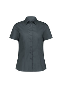Biz Collection Women’s Fitzroy Short Sleeve Shirt S635W Slate / 6