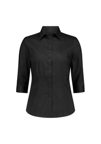 Biz Collection Women’s Fitzroy 3/4 Sleeve Shirt S636W Black / 6