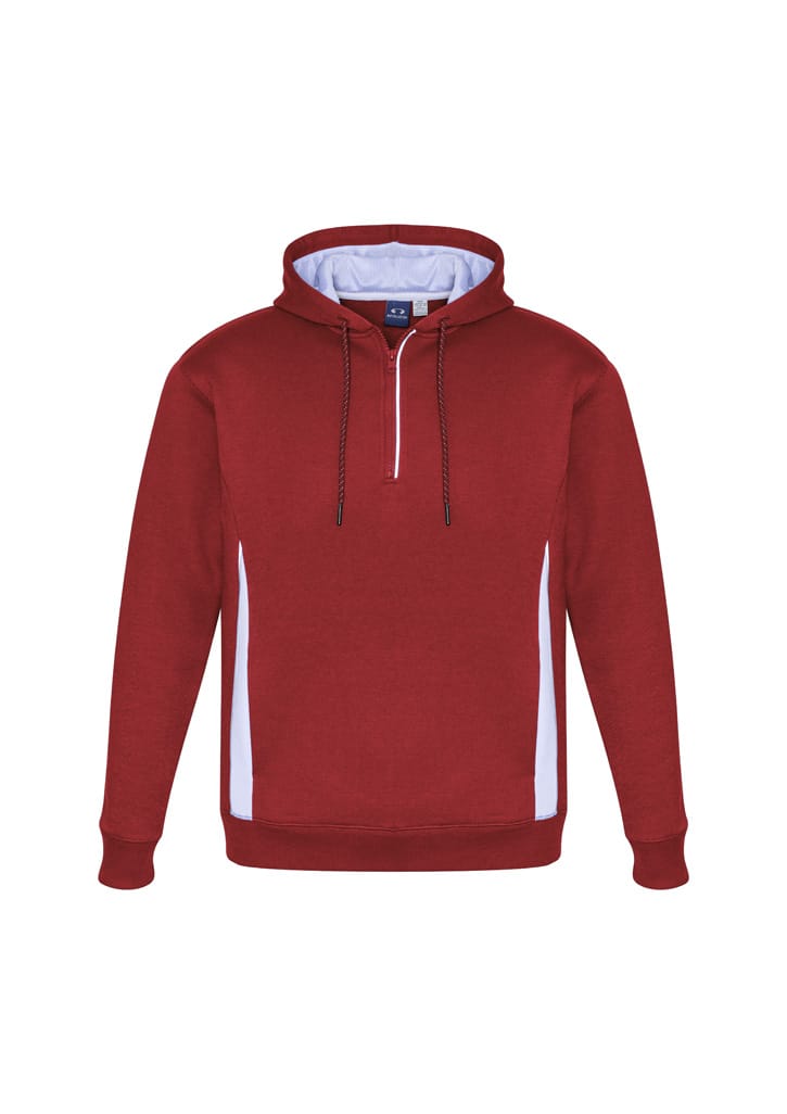 Biz Collection Adult’s Renegade Hoodie SW710M in Red/White/Silver