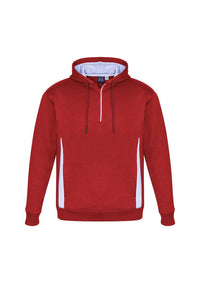 Biz Collection Adult’s Renegade Hoodie SW710M in Red/White/Silver