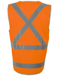 Hi Vis Safety Vest-X Back with Tail SW72 Australian Industrial Wear