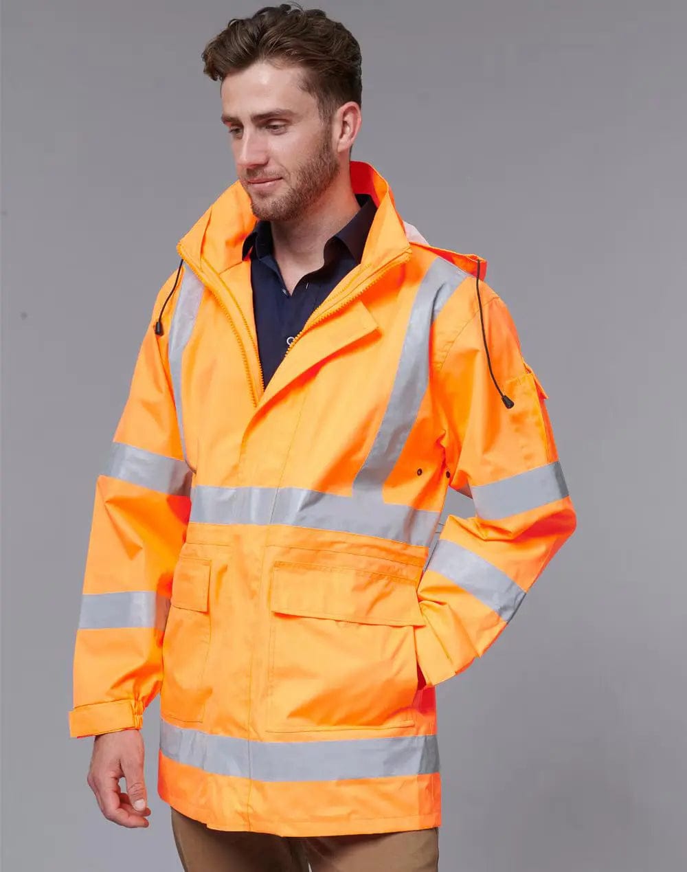 VIC Rail Hi Vis Safety Jacket Unisex SW75