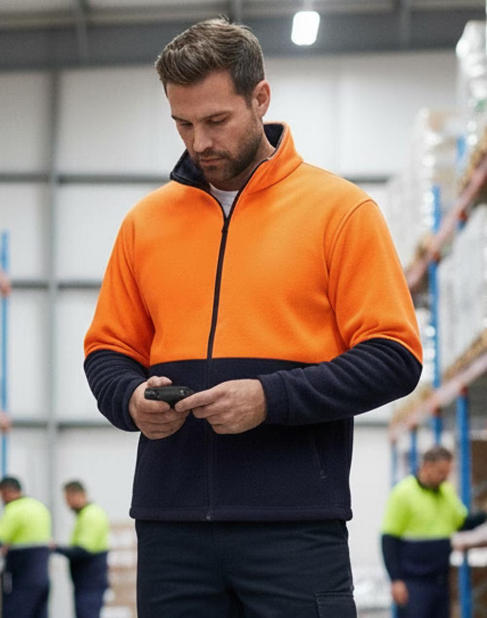 Winning Spirit Hi-Vis Polar Fleece Zip Jacket SW84