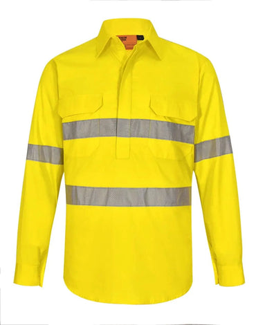 Unisex Hi-Vis Cool Breeze Closed Front Perforated Taped Shirt SW87
