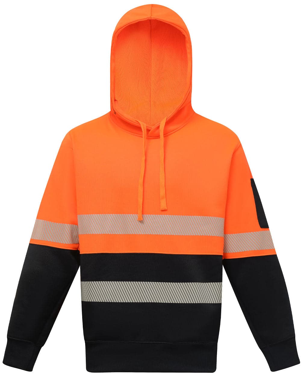 Two Tone Segmented Tape Hi Vis Safety Hoodie SW88 Metro Workwear.