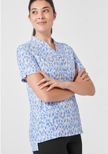 Biz Care Women's Florence Stardust Print Tunic CS450LS Metro Workwear.