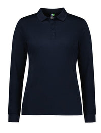 Biz Collection Action Ladies Long Sleeve Polo Shirt P206LL Metro Workwear.