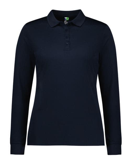 Biz Collection Action Ladies Long Sleeve Polo Shirt P206LL Metro Workwear.