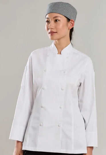 Biz Collection Women's Gusto Long Sleeve Chef Jacket CH430LL Metro Workwear.