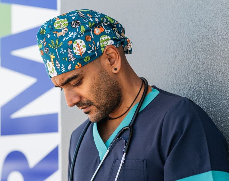 Printed Surgical Scrubs Cap/Surgical Hat SC0705 - Metro Workwear