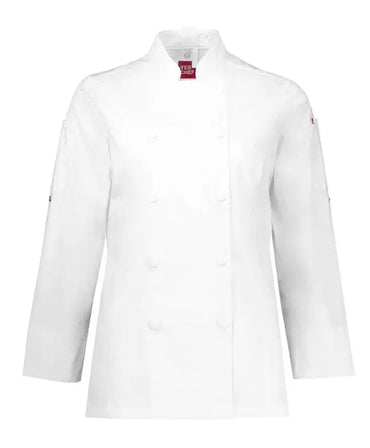 Biz Collection Women's Gusto Long Sleeve Chef Jacket CH430LL Metro Workwear.