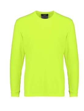 SYZMIK Men's Hi Vis Long Sleeve Tee ZH390 Metro Workwear.