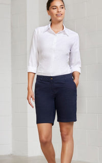 Biz Collection Women’s Lawson Chino Shorts BS021L Metro Workwear.