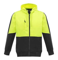 Syzmik Workwear Unisex Hi Vis Full Zip Hoodie ZT485 Metro Workwear.