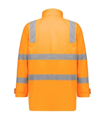 SYZMIK Men’s Unisex Hi Vis VIC Rail 4 In 1 Waterproof Jacket ZJ580 Metro Workwear.