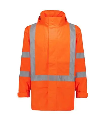 SYZMIK Men's Hi Vis X Back Ultralite Waterproof Jacket ZJ657 Metro Workwear.