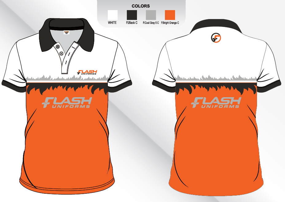 Custom Sublimated Polo Shirt SP06 Metro Workwear.
