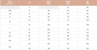 NNT size chart