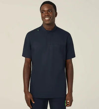 Next-Gen Antibacterial Doherty Mandarin Collar Scrub Top CATRFN - Simply Scrubs Australia