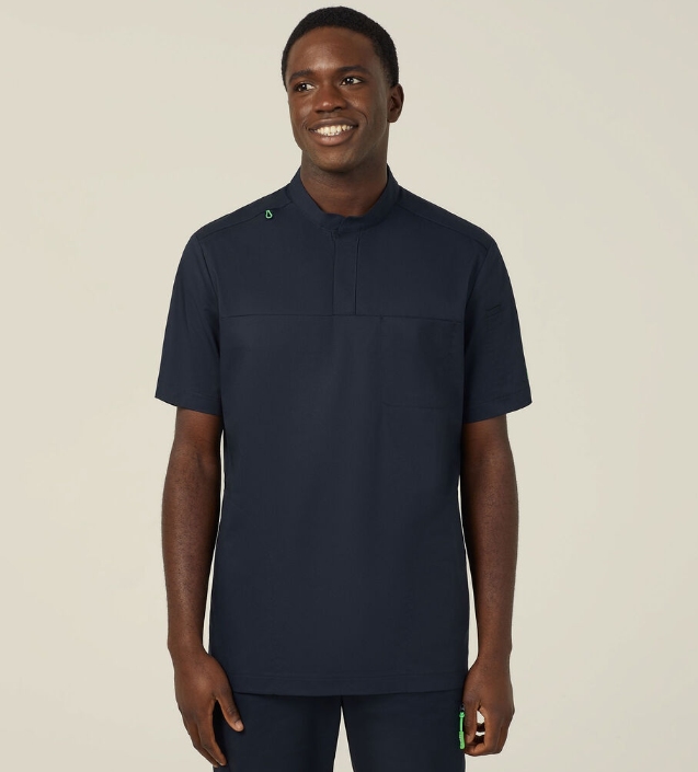 Next-Gen Antibacterial Doherty Mandarin Collar Scrub Top CATRFN Metro Workwear.