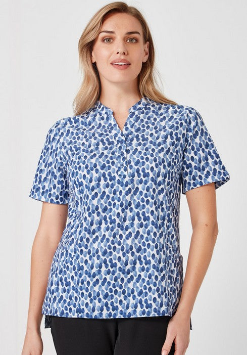 Biz Care Women's Florence Stardust Print Tunic CS450LS Metro Workwear.