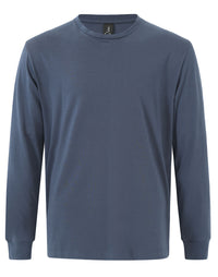 Men's Long Sleeve Premium Cotton Face Tee TS47