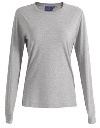 Women's Long Sleeve Premium Cotton Face Tee TS48