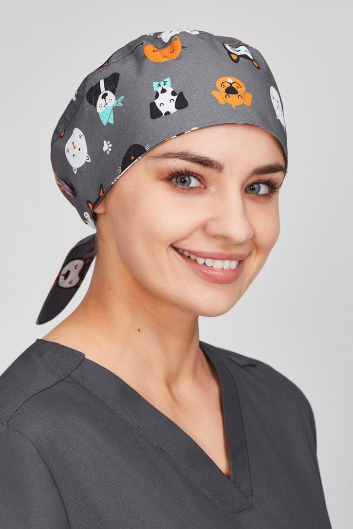 Biz Care Printed Scrub Cap CSC245U Metro Workwear.