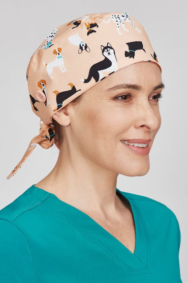 Biz Care Printed Scrub Cap CSC245U Metro Workwear.