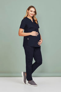 Biz Care Women's Maternity Scrub Pant CSP244LL Metro Workwear.