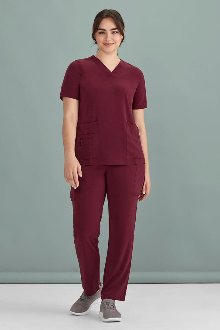 Biz Care Womens Avery Straight Leg Scrub Pant CSP944LL Metro Workwear.