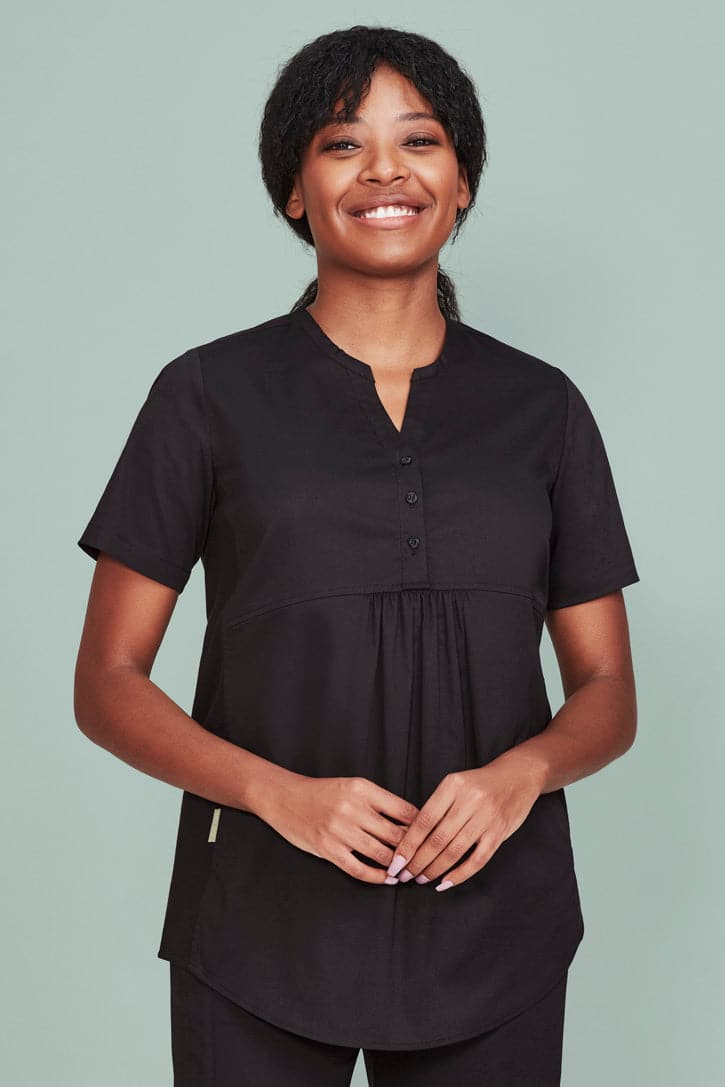Biz Care Women's Maternity Scrub Top CST243LS Metro Workwear.
