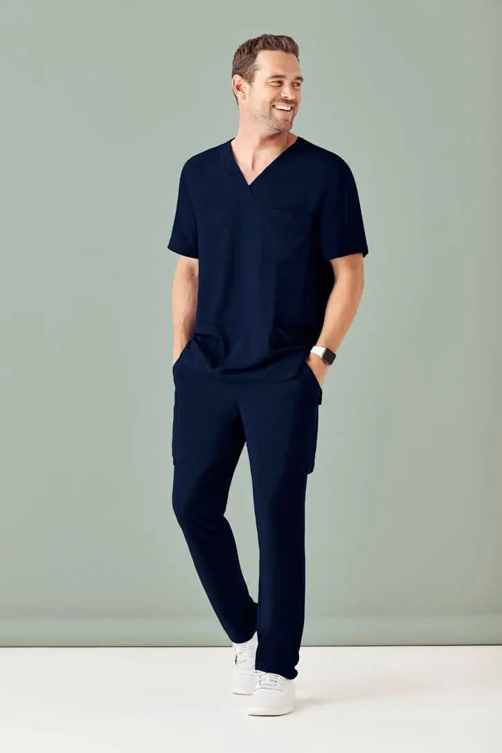 Biz Care Mens Avery V-Neck Nurse Scrub Top CST945MS  Simply Scrubs Australia