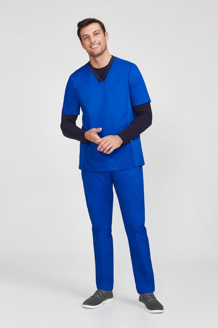 Biz Care Men's Long Sleeve Nurse Under Scrub CT247ML Metro Workwear.