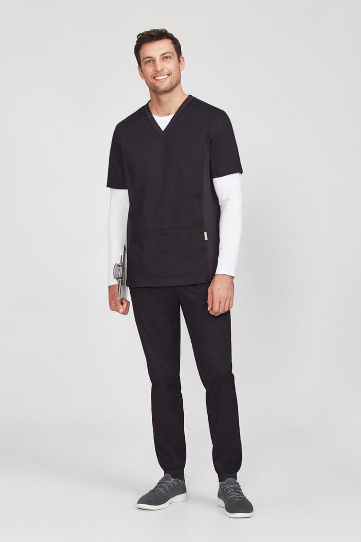 Biz Care Men's Long Sleeve Nurse Under Scrub CT247ML Metro Workwear.