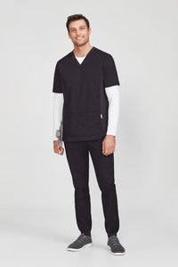 Biz Care Men's Long Sleeve Nurse Under Scrub CT247ML Metro Workwear.