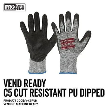 Pro Choice Prosense C5 With Pu Palm Glove Vend Ready X12 Gloves - V-C5PUD Metro Workwear.