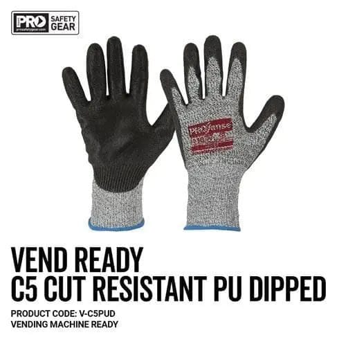 Pro Choice Prosense C5 With PU Palm Glove Vend Ready X12 Gloves - V-C5PUD